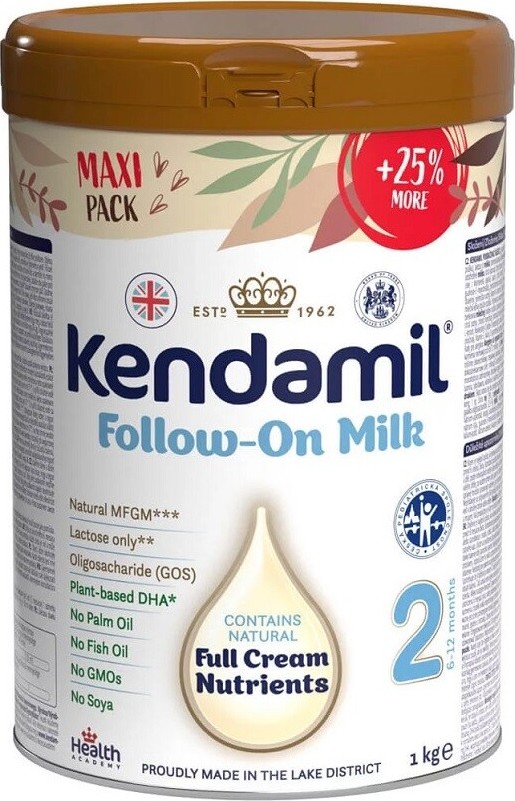 Kendamil kojenecké pokračovací mléko 2 DHA+ MAXI 1kg