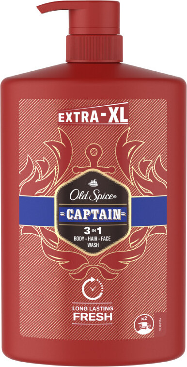 Old Spice Captain Sprchový gel a šampon 3v1 1000 ml