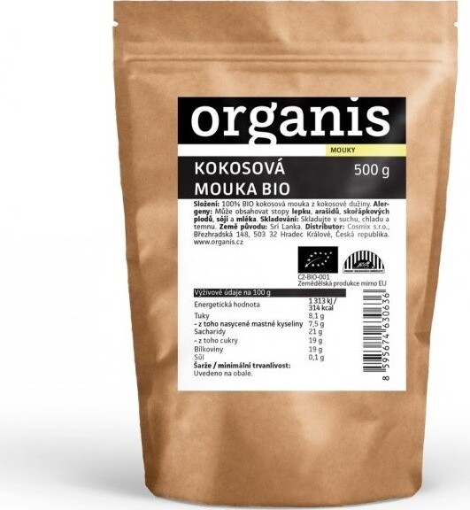 Organis Kokosová mouka BIO 500g