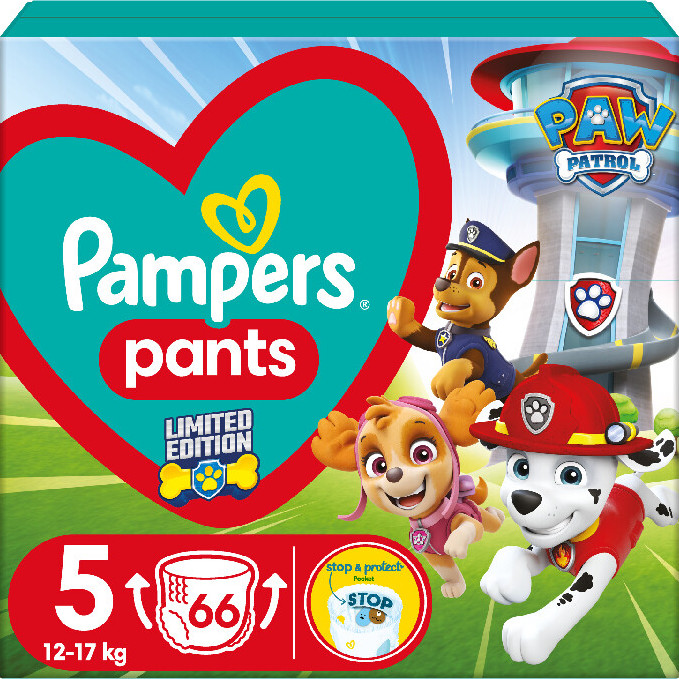 Pampers Pants Kalhotkové plenky Giant Box Plus velikost 5 12-17kg 66 ks