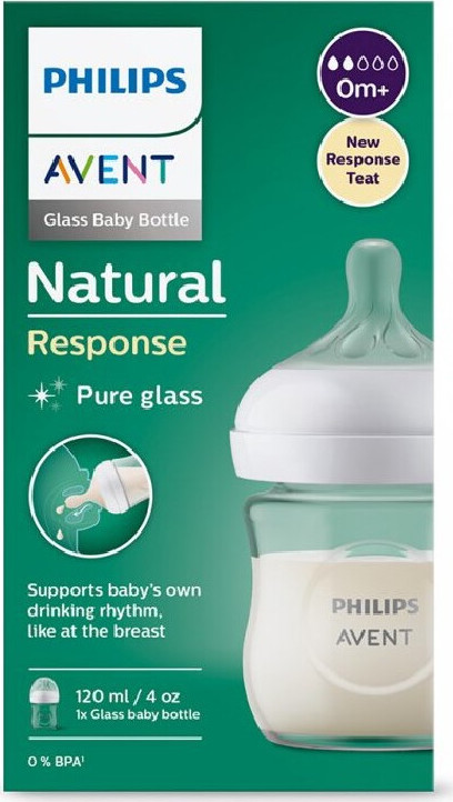 Philips AVENT Láhev Natural Response sklo120ml 0m+