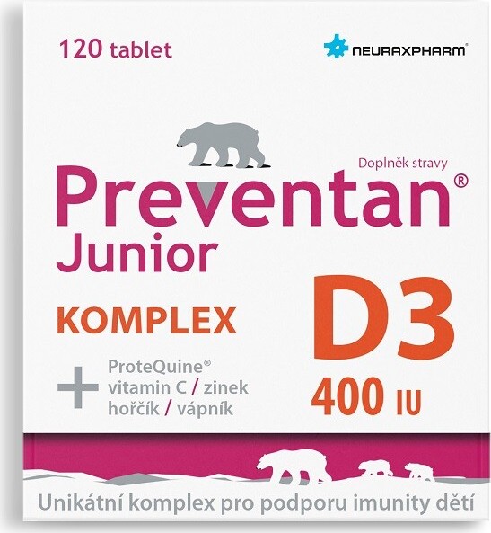 Preventan Junior Komplex D3 400IU 120 tablet