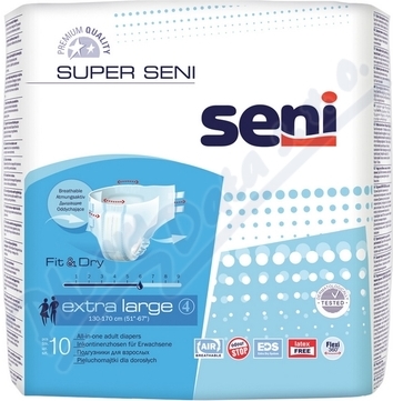 SENI SUPER EXTRA LARGE KALHOTKY ABSORPČNÍ PRODYŠNÉ DENNÍ