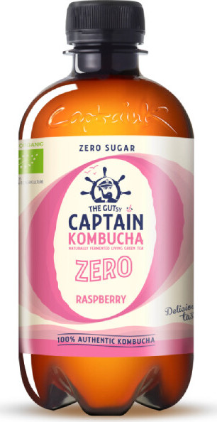 The Gutsy Captain Kombucha malina BIO 400ml Zero