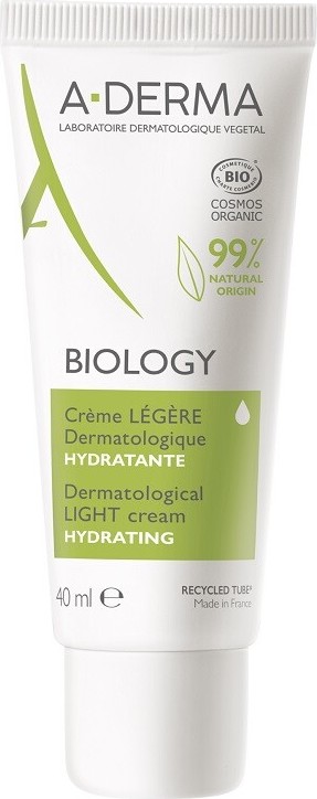 A-DERMA BIOLOGY Dermatologický lehký hydratační krém 40 ml