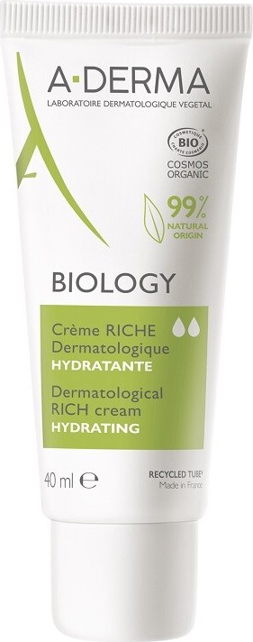 A-DERMA BIOLOGY Dermatologický výživný hydratační krém 40 ml