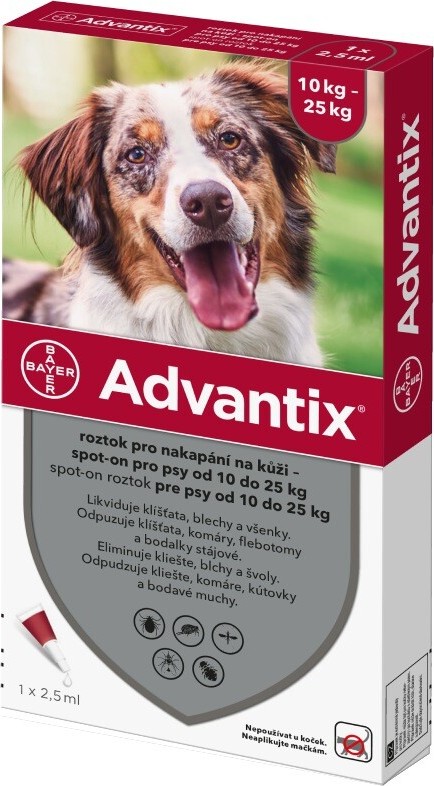 Advantix pro psy 10-25kg spot-on 1x2.5ml