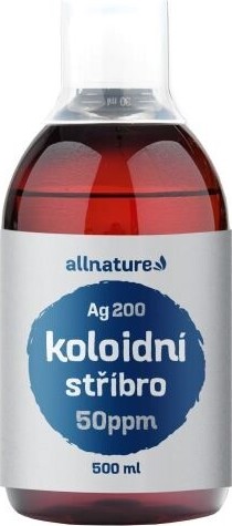 Allnature Koloidní stříbro Ag200 50ppm 500ml