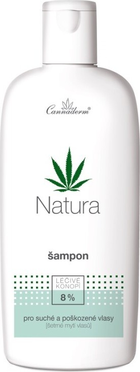 Cannaderm Natura šampon na suché pošk. vlasy 200ml