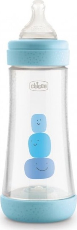 CHICCO Láhev Perfect 5 silikon 300ml chlapec