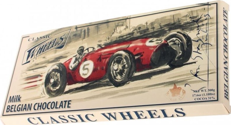 Čokoláda Belgická Classic Wheels mléčná 400g