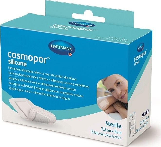 Cosmopor Silicone 7.2x5 cm 5ks