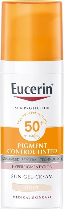 EUCERIN SUN Emulze na opalování na obličej Pigment Control SPF50+ světlá 50 ml