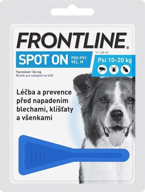 Frontline Spot On Dog M 1x1 pipeta 1.34ml