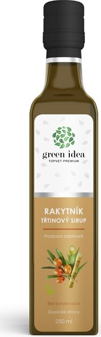 Green idea Rakytník sirup třtinový 250ml