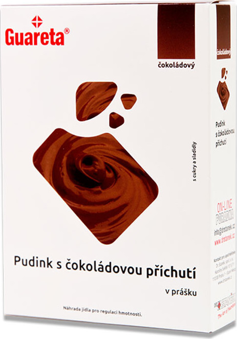 Guareta Pudink s čokoládovou příchutí v prášku 3x35g