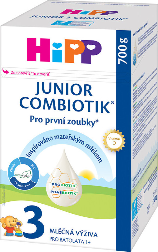 HiPP MLÉKO 3 JUNIOR Combiotik 700g - balení 2 ks