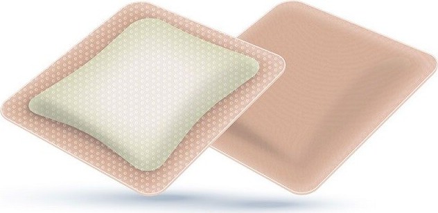 HYALO4 SILICONE ADHESIVE NON-BORDER FOAM DRESSING 10 X 20 SILIKONOVÉ ADHEZIVNÍ KRYTÍ BEZ LEPIVÉHO OKRAJE