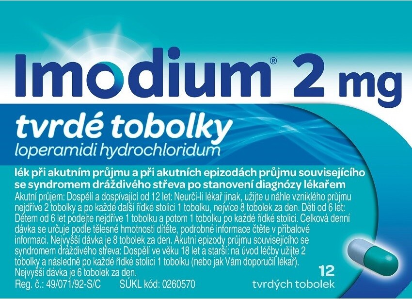 IMODIUM 2MG tvrdé tobolky 12