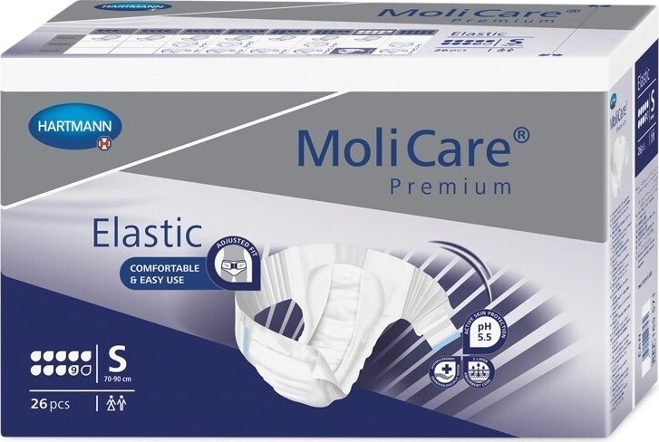 KALHOTKY ABSORPČNÍ MOLICARE PREMIUM ELASTIC SMALL BOKY 50-90CM