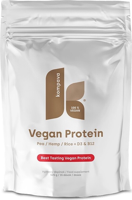 KOMPAVA Vegan Protein čokoláda-skořice 525g