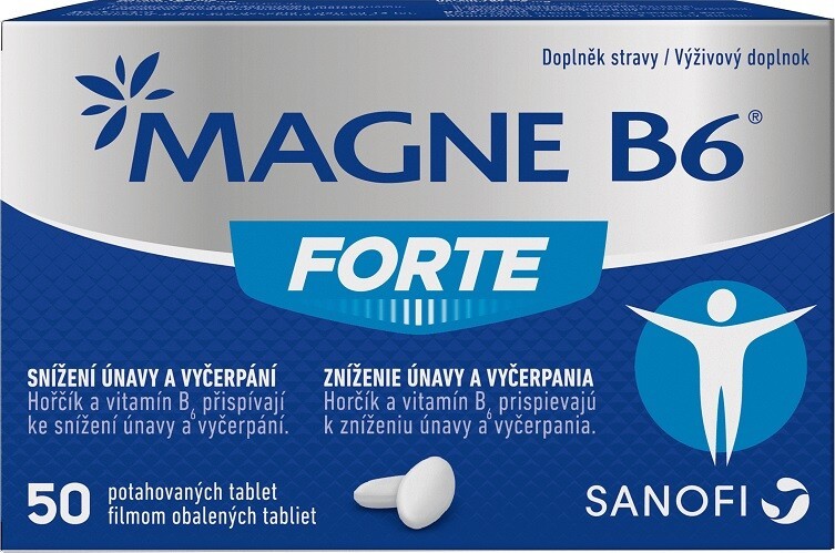 Magne B6 Forte 50 tablet - balení 3 ks