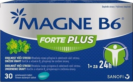 Magne B6 forte plus 30 tablet - balení 2 ks