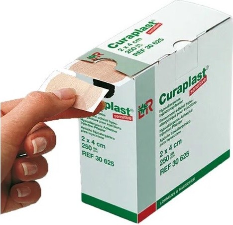 Náplast poinjekční Curaplast sensitiv 2x4cm 250ks