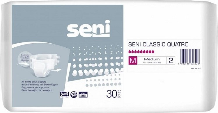 SENI CLASSIC QUATRO MEDIUM KALHOTKY ABSORPČNÍ PRODYŠNÉ NOČNÍ