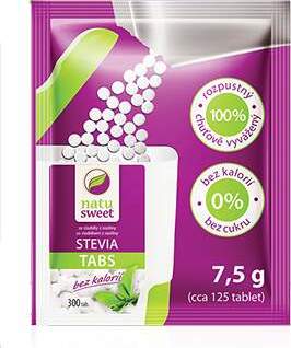 Stevia Natusweet tbl.-sáč.do dáv.10x7.5g(10x125ks)