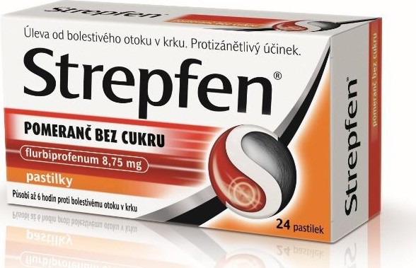 STREPFEN POMERANČ BEZ CUKRU 8