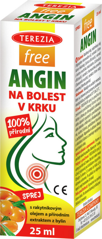 TEREZIA FreeAngin spray na bolest v krku 25ml