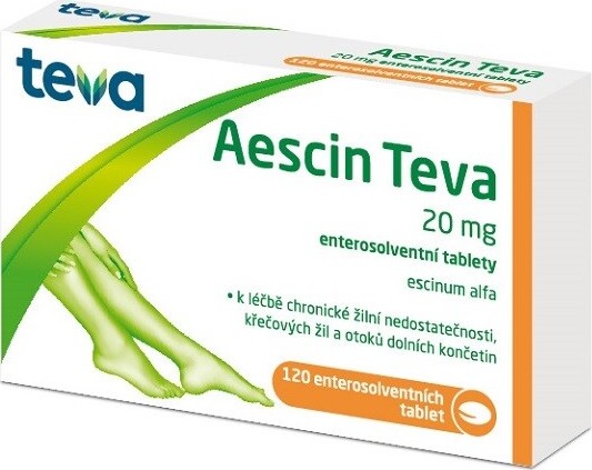 AESCIN TEVA 20MG TBL ENT 120