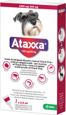 Ataxxa pro psy 10-25kg spot-on 1x2.5ml