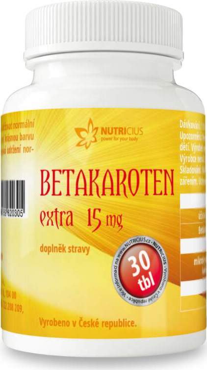 Betakaroten EXTRA 15mg tbl.30