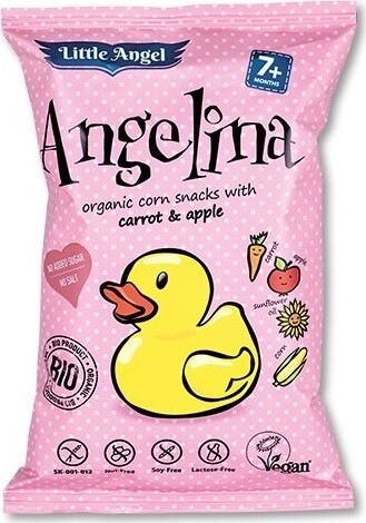 Bezlepkový snack Angelina pro děti BIO 4x15g