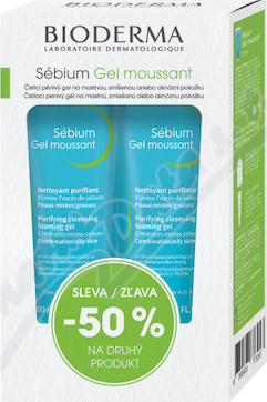 BIODERMA Sébium Gel moussant 2x200 ml 1+1