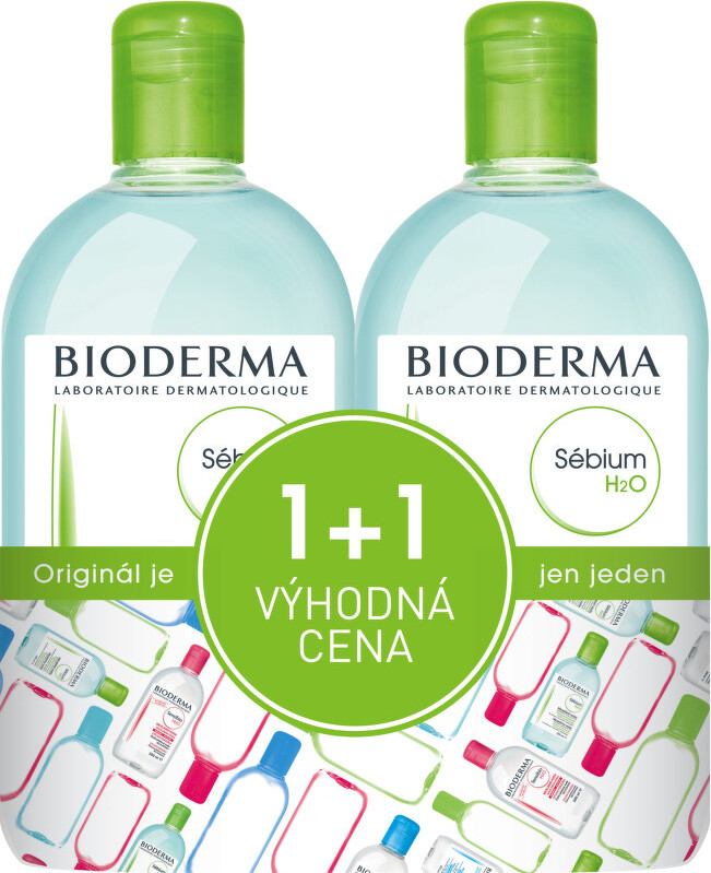 BIODERMA Sébium H2O 500ml 1+1 Festival