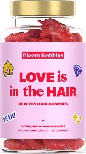 Bloom Robbins LOVE is in the HAIR - vitamíny na vlasy s biotinem gumídci 60ks