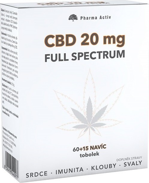 CBD 20mg Full Spectrum tob.60+15