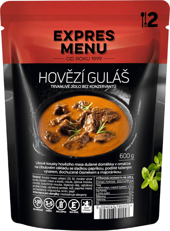 EXPRES MENU Hovězí guláš 2 porce