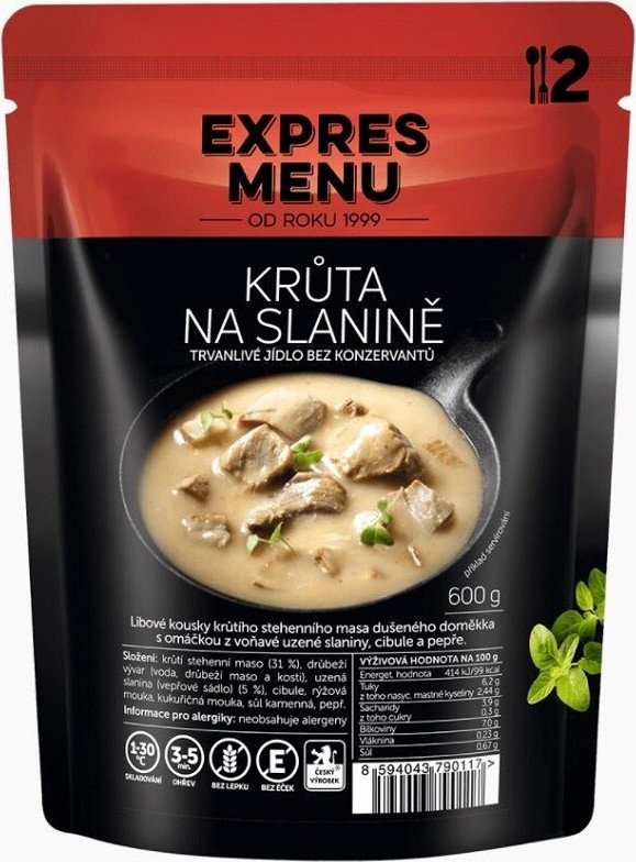 EXPRES MENU Krůta na slanině 2 porce