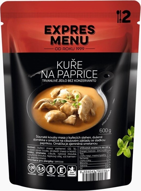 EXPRES MENU Kuře na paprice 2 porce