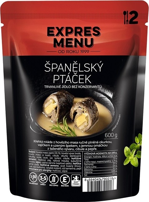 EXPRES MENU Španělský ptáček 2 porce