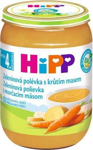 HiPP POLÉVKA BIO Zeleninová s krůtím m. 190g