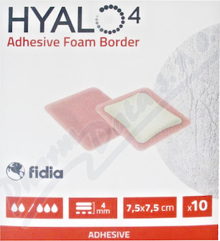 HYALO4 ADHESIVE SILICONE BORDER FOAM DRESSING 7