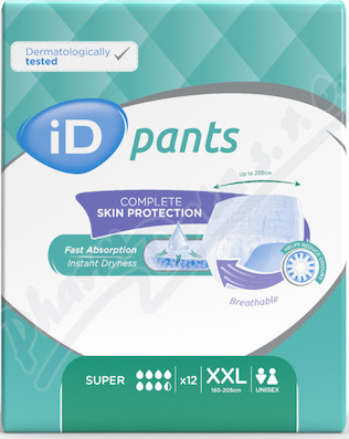 ID PANTS BARIARTRIC XXL SUPER KALHOTKY ABSORPČNÍ NAVLÉKACÍ