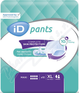 ID PANTS X-LARGE MAXI N10 KALHOTKY ABSORPČNÍ NAVLÉKACÍ