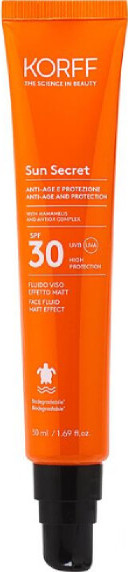 KORFF Sun Secret Pleťový fluid s matujícím efektem SPF30 50ml