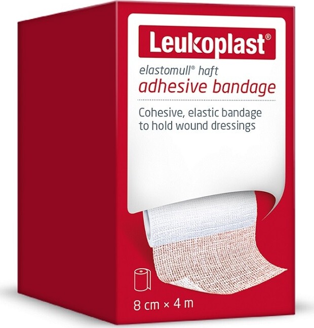 Leukoplast Elastomull obinad.bílé kohez.8cmx4m 1ks